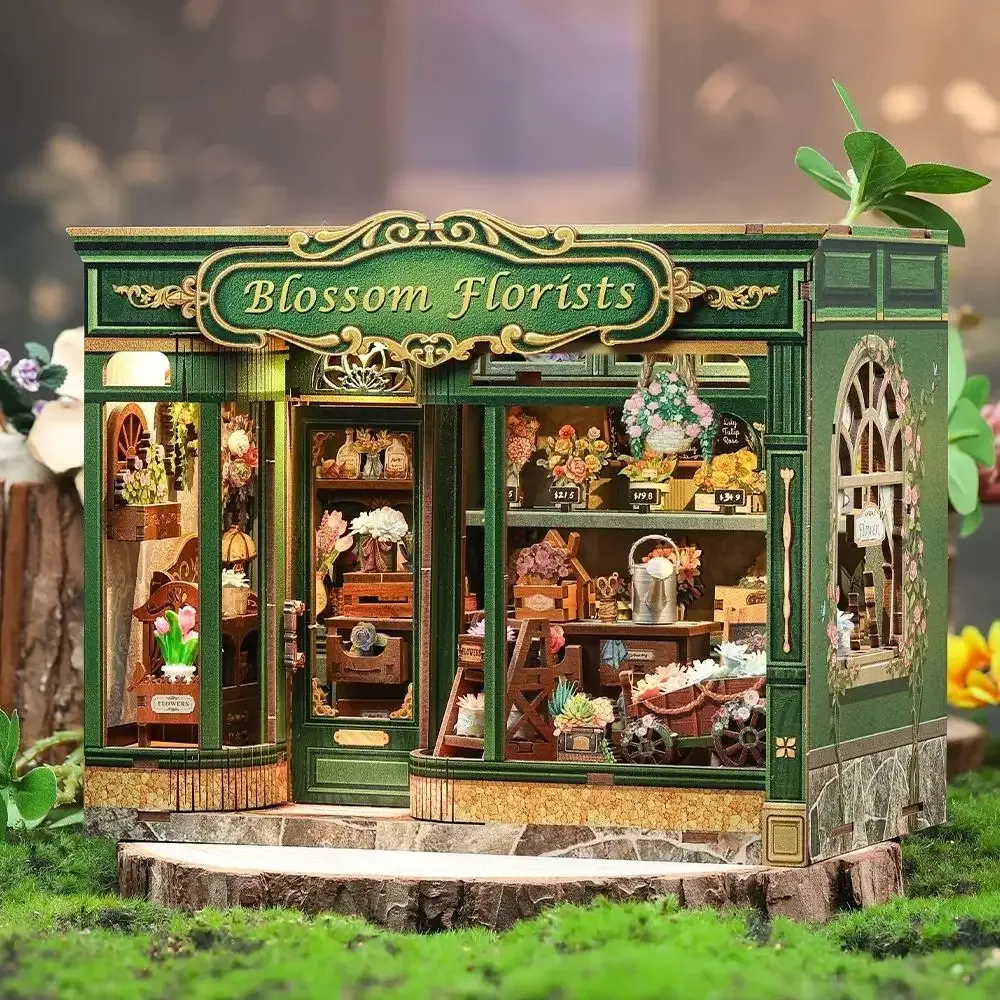 Maquette en bois boutique de fleurs miniature : vue 4