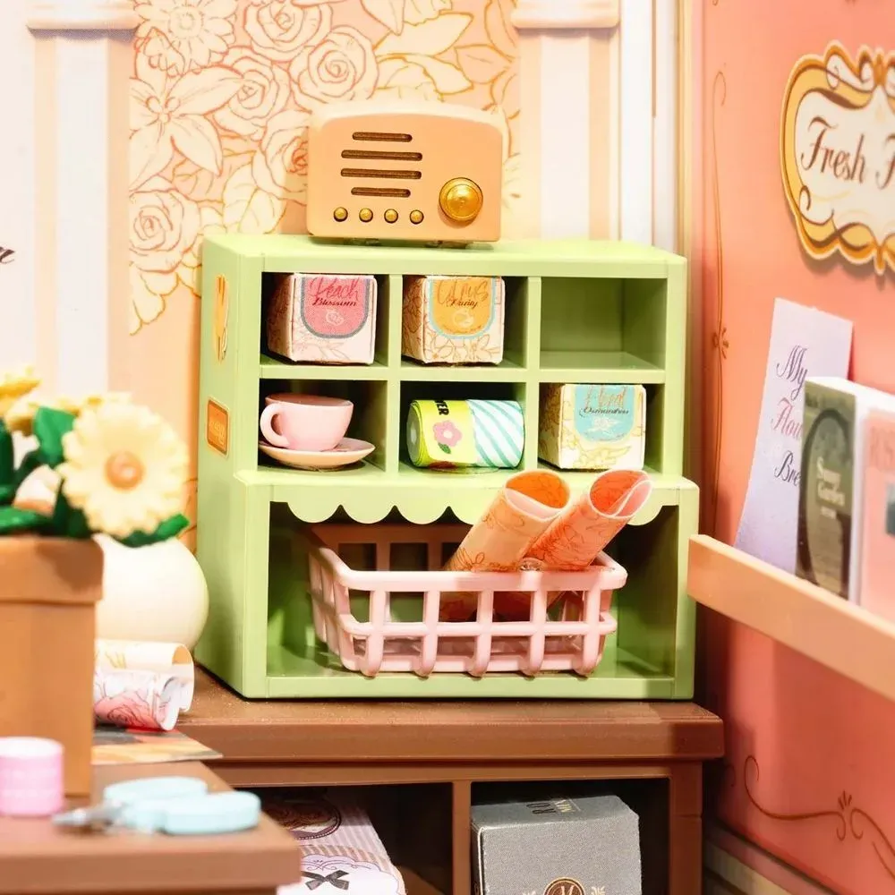 Maquette en bois boutique de fleurs fraîches : vue 4