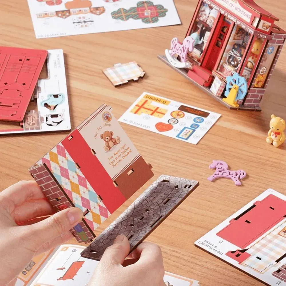 Puzzle 3D boutique de jouets miniature : vue 3