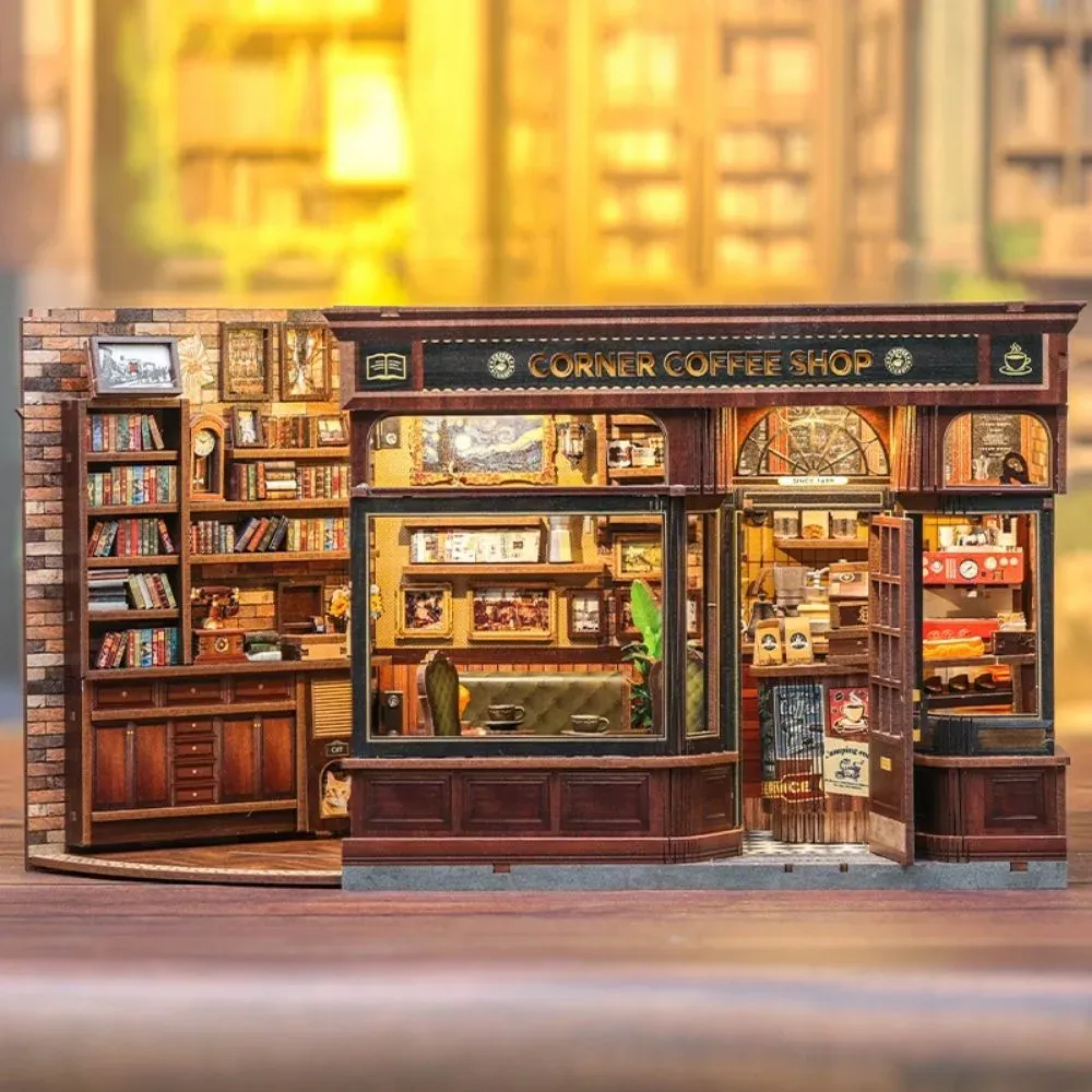 Maquette en bois café littéraire miniature : vue 4