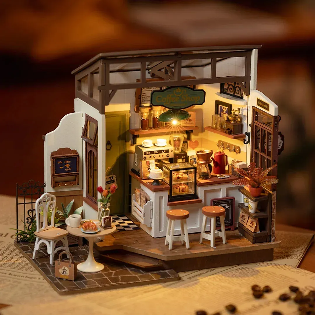 Maquette en bois café miniature n° 17