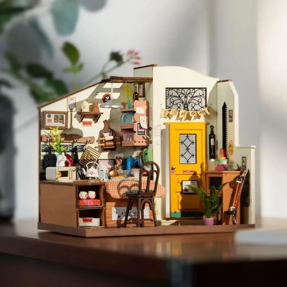 Maquette en bois cuisine miniature agréable