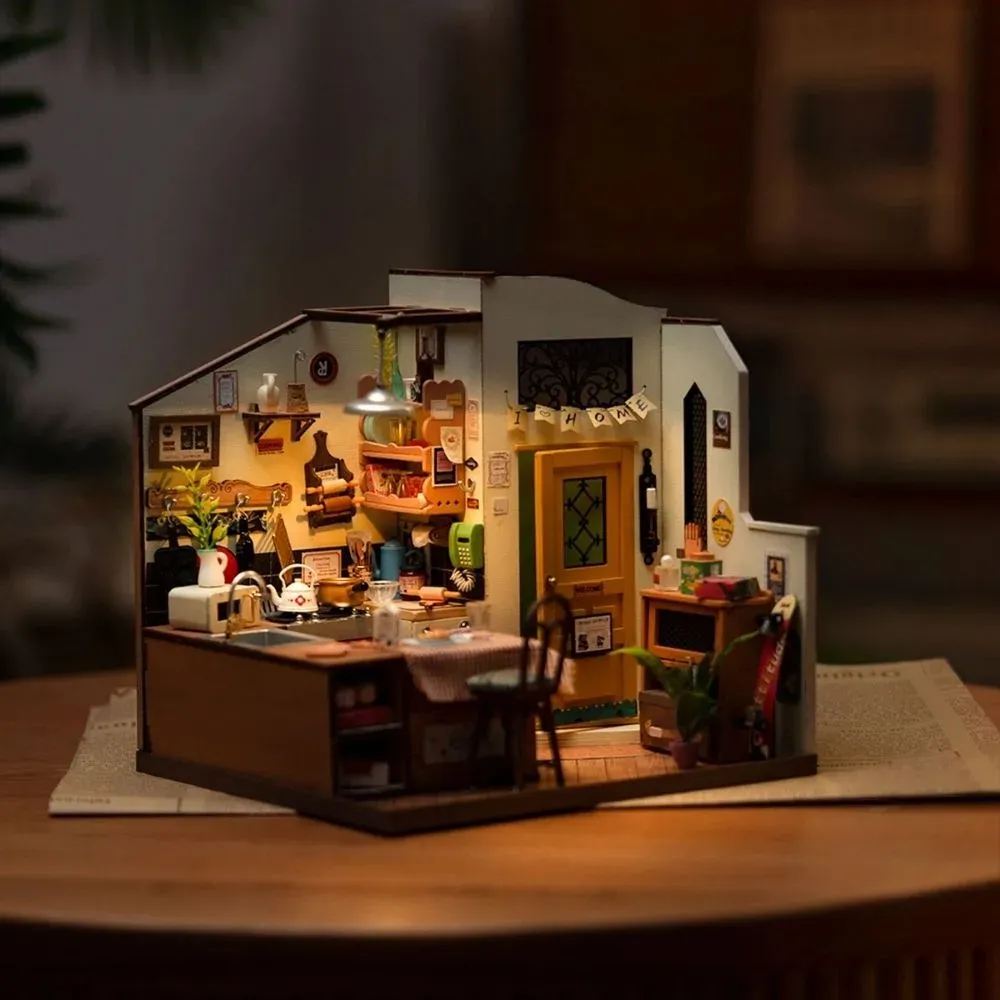 Maquette en bois cuisine miniature agréable : vue 4