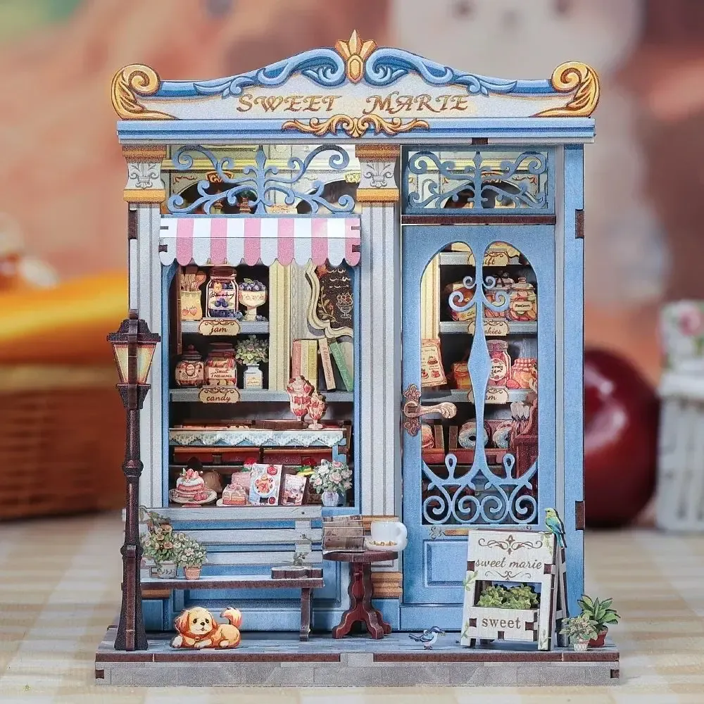 Maquette en bois maison miniature Douce Marie