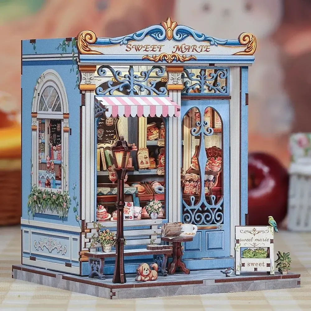 Maquette en bois maison miniature Douce Marie : vue 4