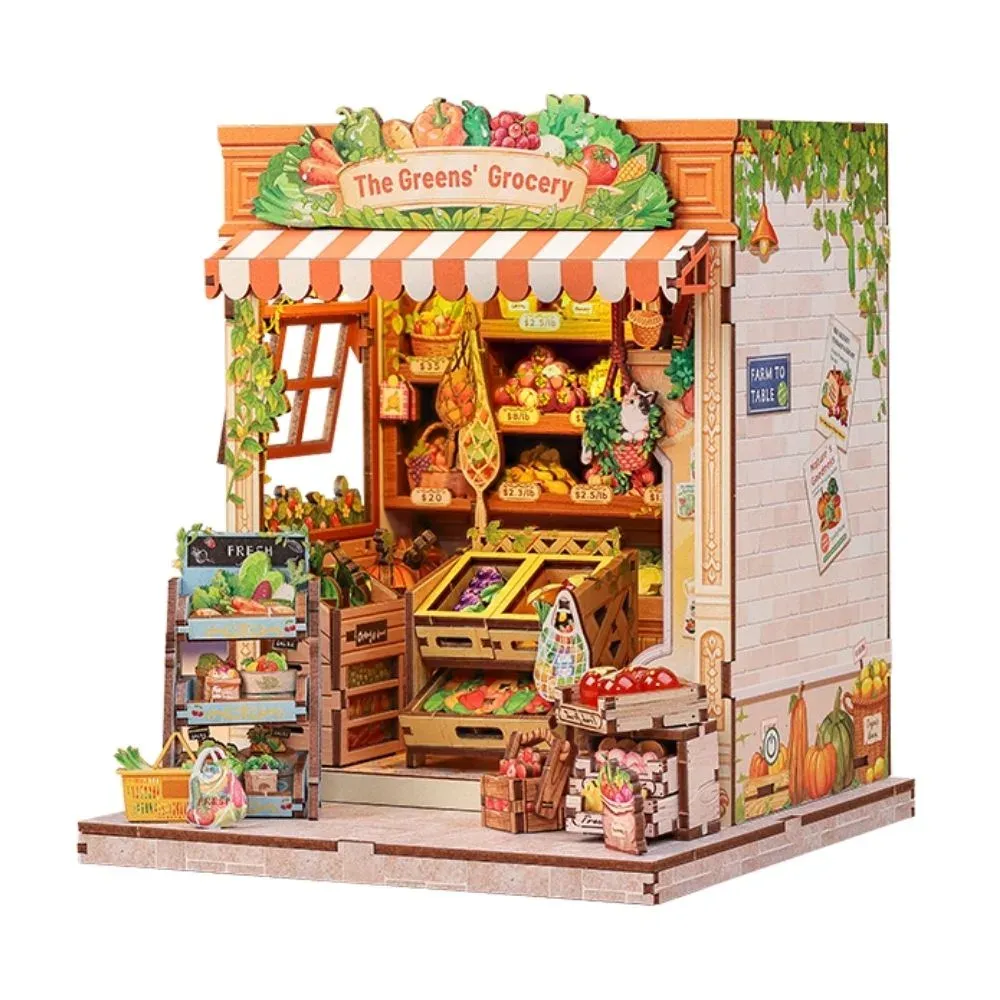 Maquette en bois maison miniature Fruits frais : vue 2