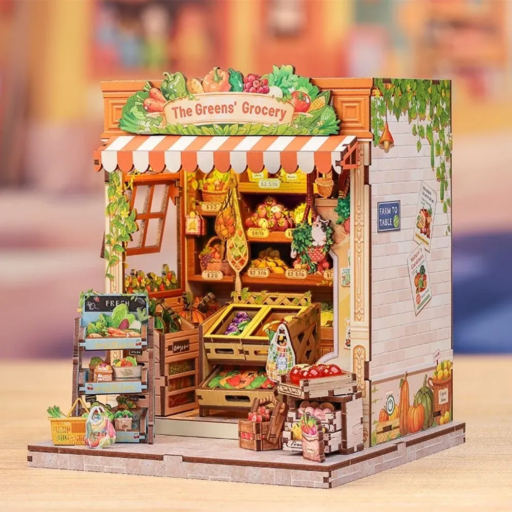 Maquette en bois maison miniature Fruits frais : vue 3