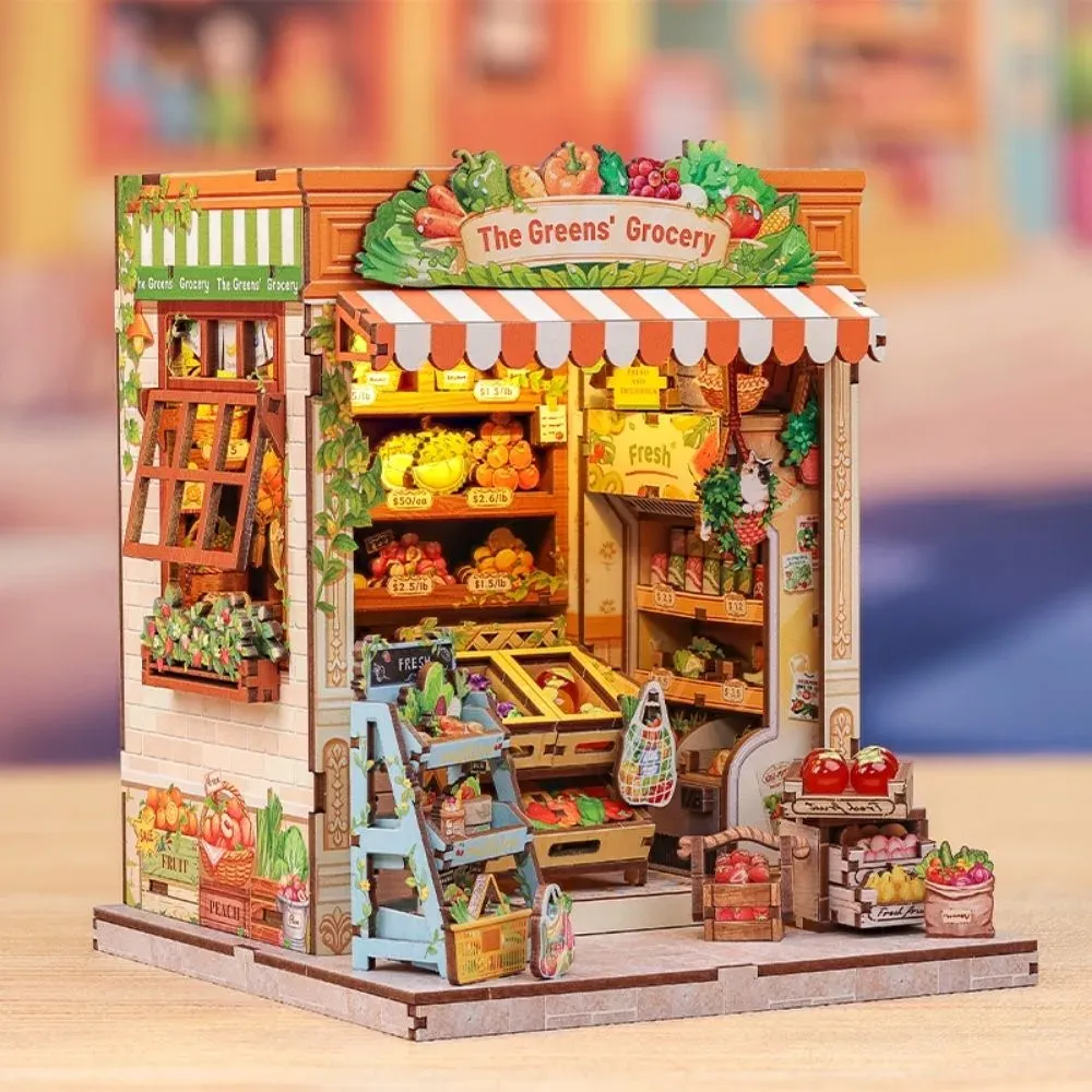 Maquette en bois maison miniature Fruits frais : vue 4