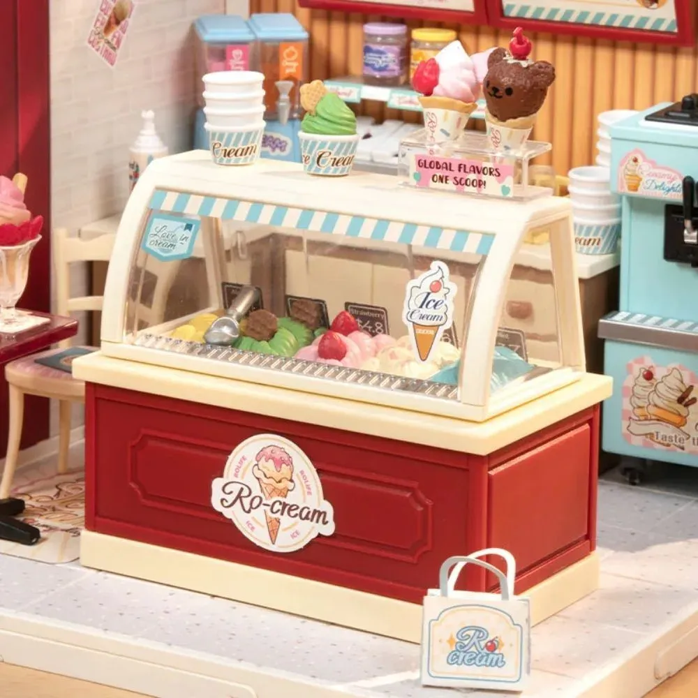 Maquette en bois maison miniature glace savoureuse : vue 4