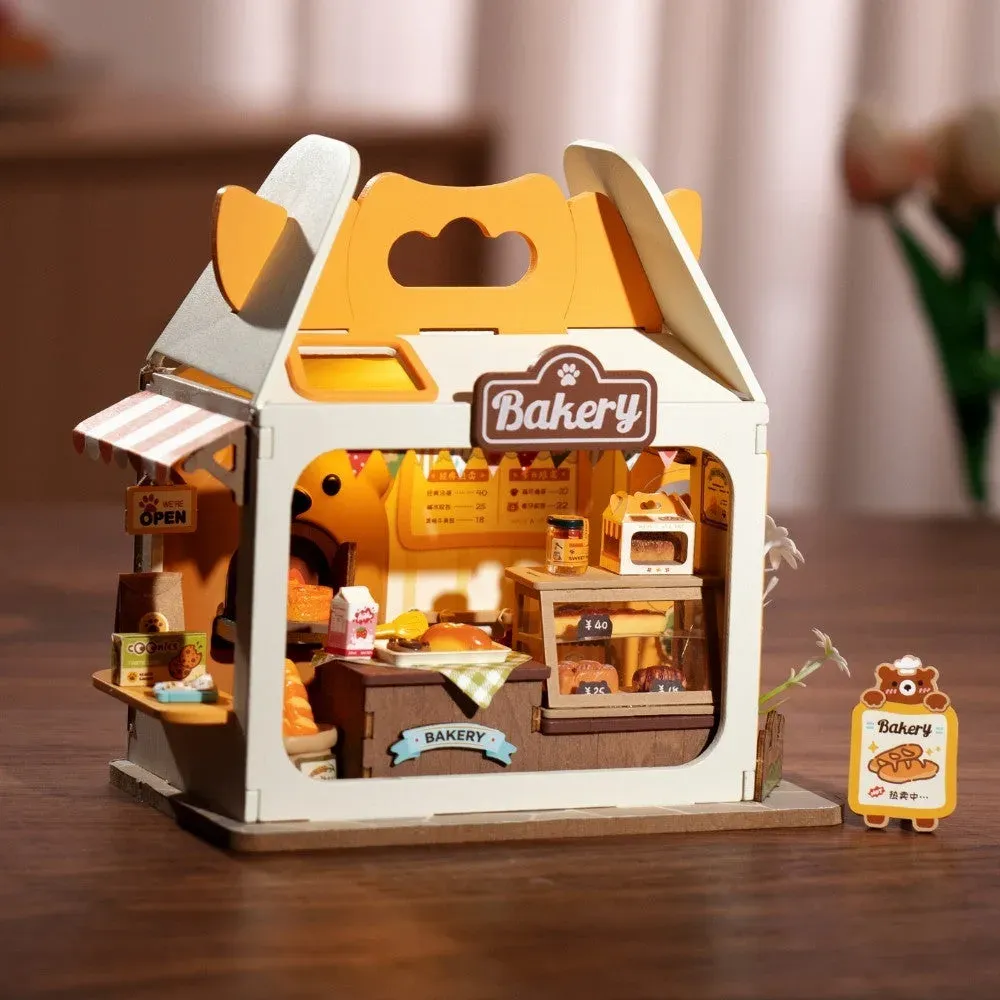 Maquette en bois maison miniature la boulangerie : vue 4