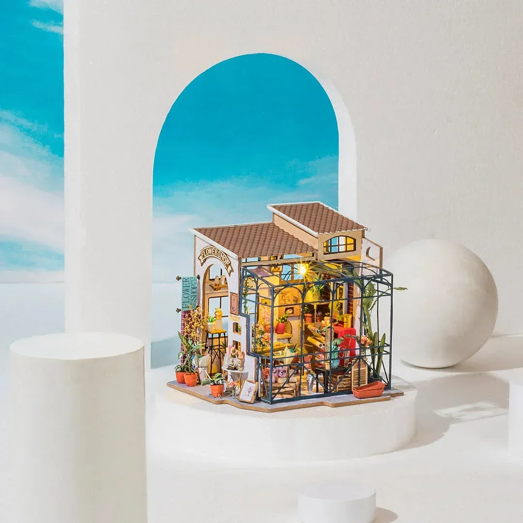 Maquette en bois boutique de fleurs miniature : vue 2