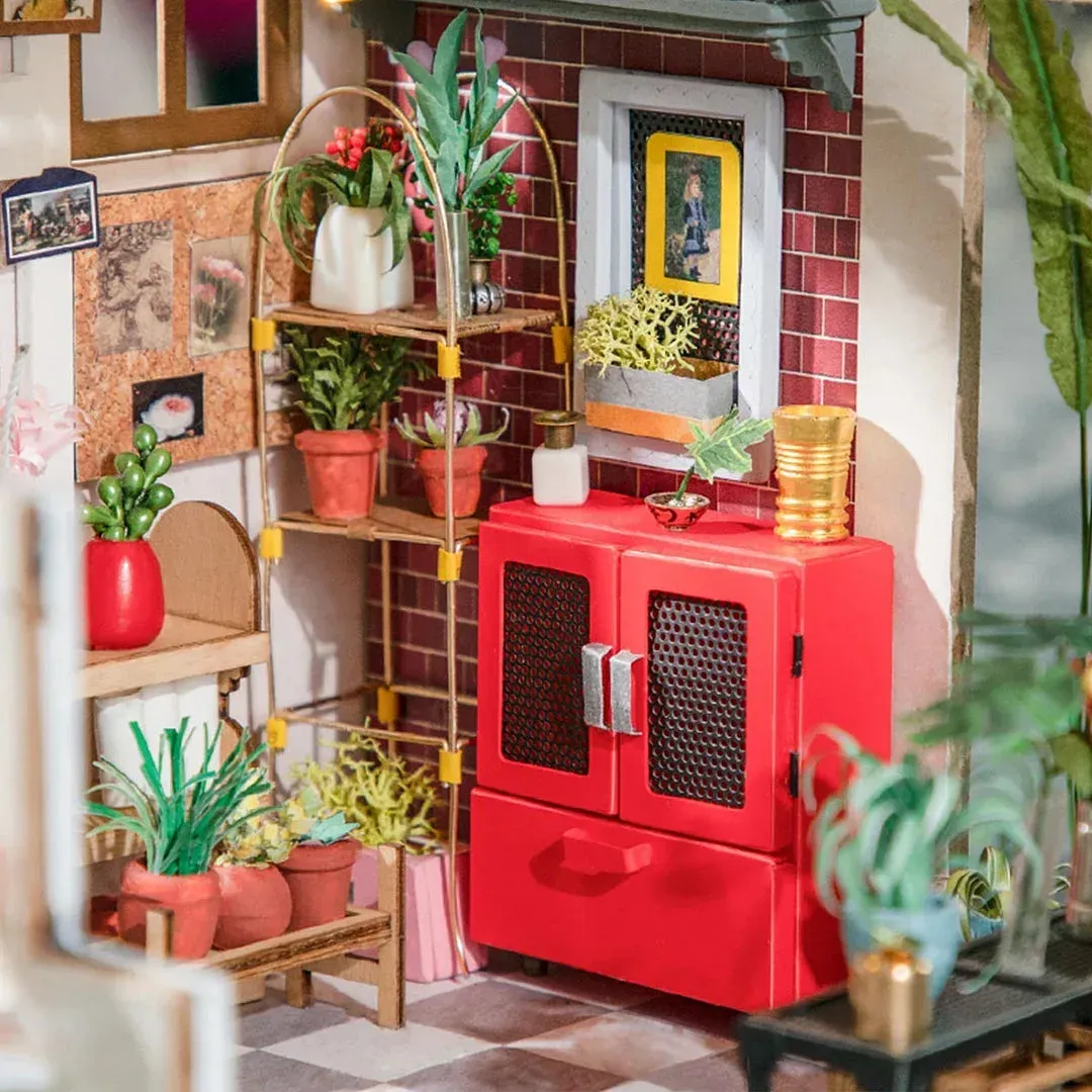 Maquette en bois boutique de fleurs miniature : vue 3