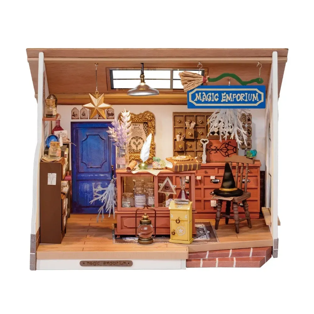 Maquette en bois maison miniature boutique magique : vue 3