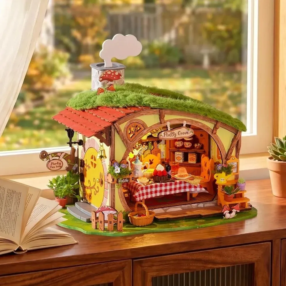 Puzzle 3D maison dans la forêt