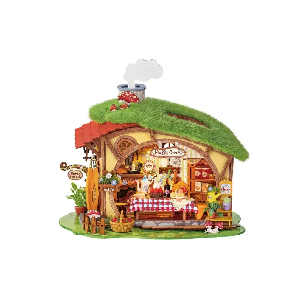 Puzzle 3D maison dans la forêt : vue 2