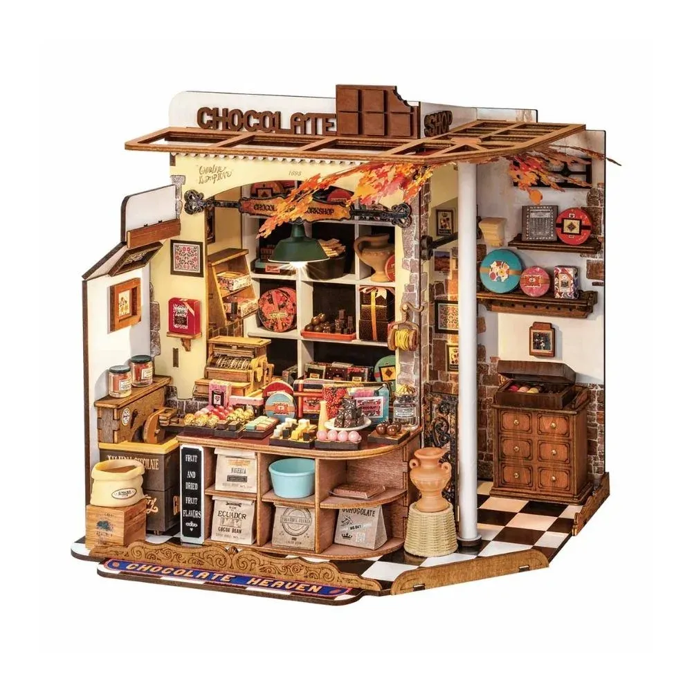 Maquette en bois maison miniature Le Chocolat d'Henry : vue 2