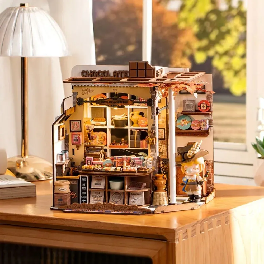 Maquette en bois maison miniature Le Chocolat d'Henry : vue 3