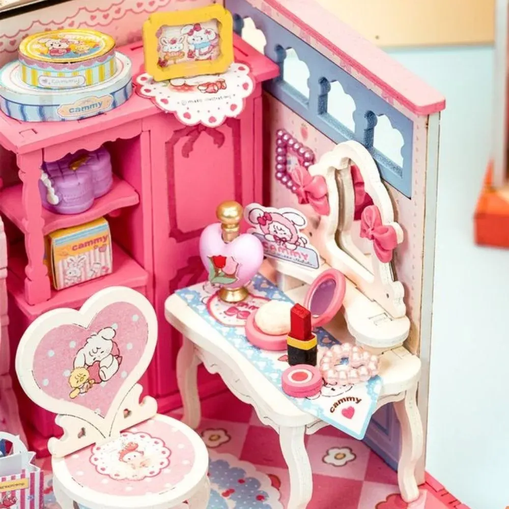 Puzzle 3D maison miniature de beauté : vue 3