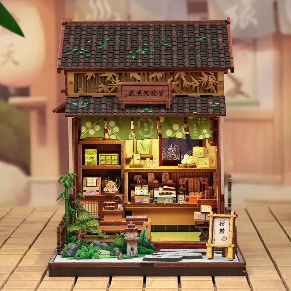 Maquette en bois maison miniature gourmande