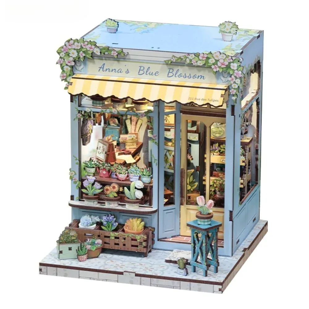 Maquette en bois maison miniature Les Iris d'Anna : vue 2