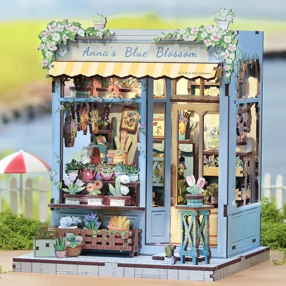 Maquette en bois maison miniature Les Iris d'Anna : vue 3