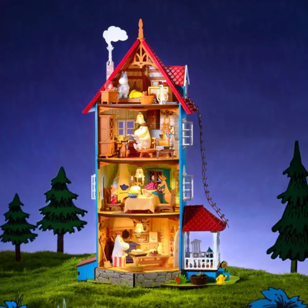 Puzzle 3D maison miniature lumineuse : vue 3