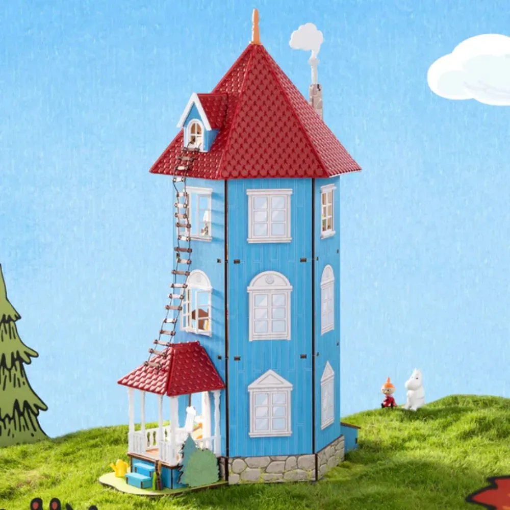 Puzzle 3D maison miniature lumineuse : vue 4