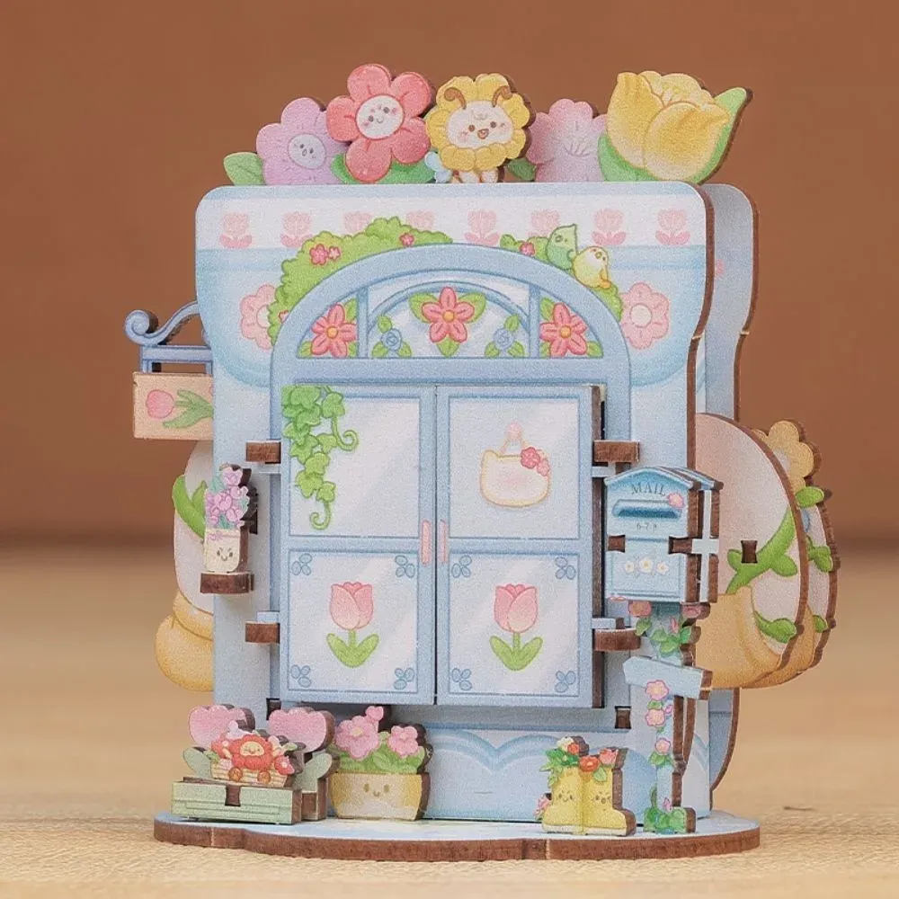 Maquette en bois petit fleuriste