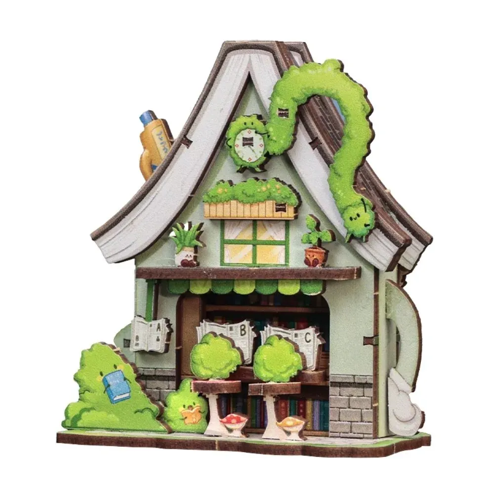 Maquette en bois petite librairie : vue 2