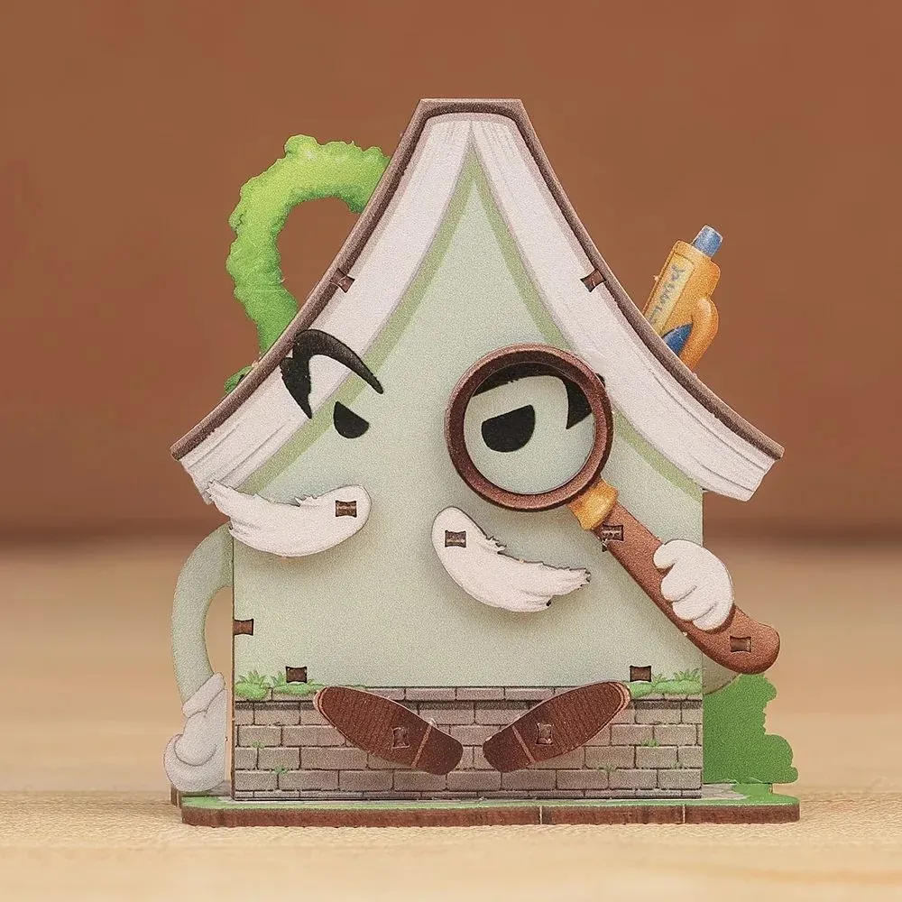 Maquette en bois petite librairie : vue 4
