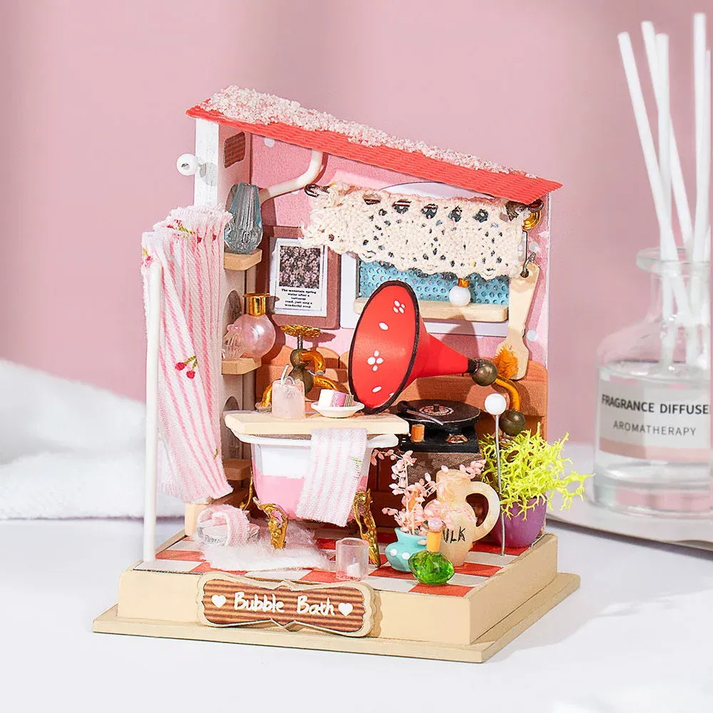 Puzzle 3D maison miniature salle de bain