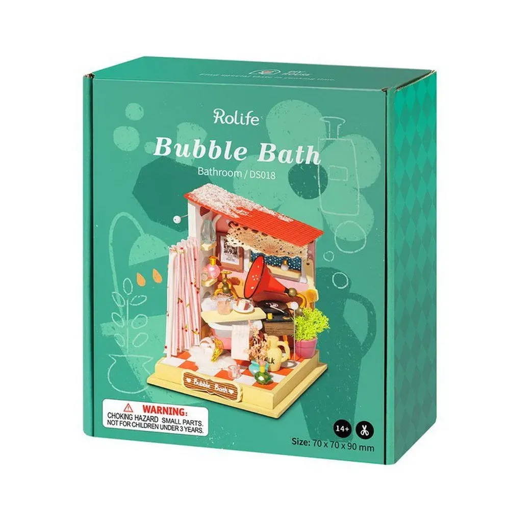 Puzzle 3D maison miniature salle de bain : vue 3