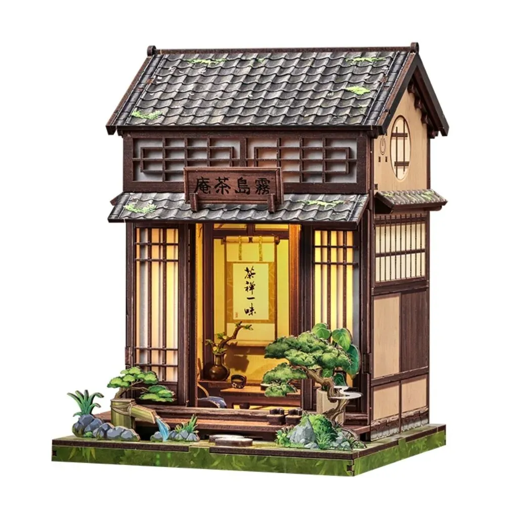 Maquette en bois salon de thé miniature : vue 2