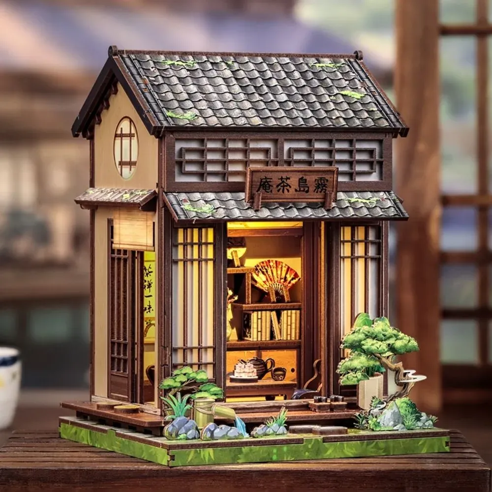 Maquette en bois salon de thé miniature : vue 4