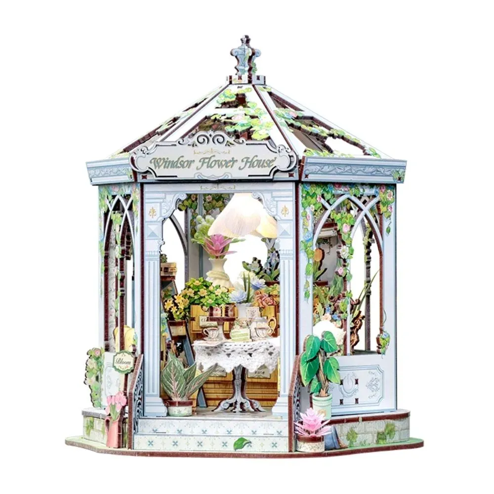 Maquette en bois serre romantique : vue 2