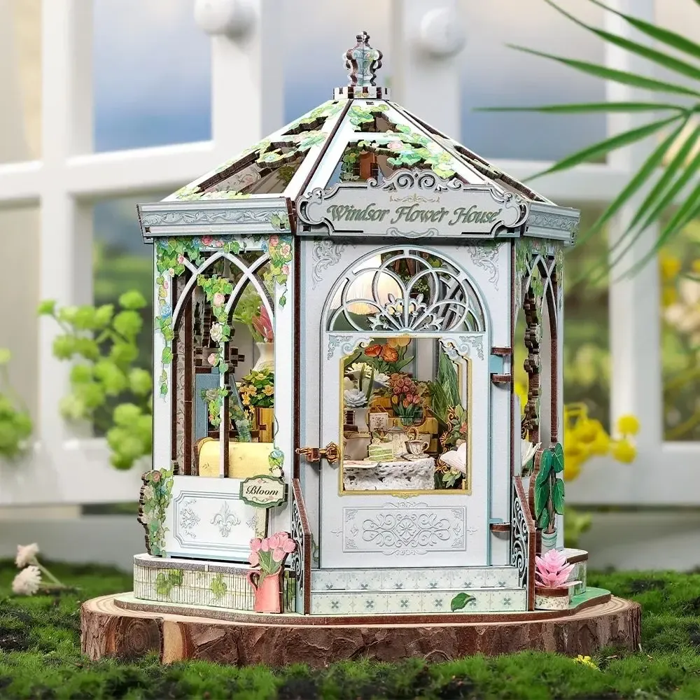 Maquette en bois serre romantique : vue 4
