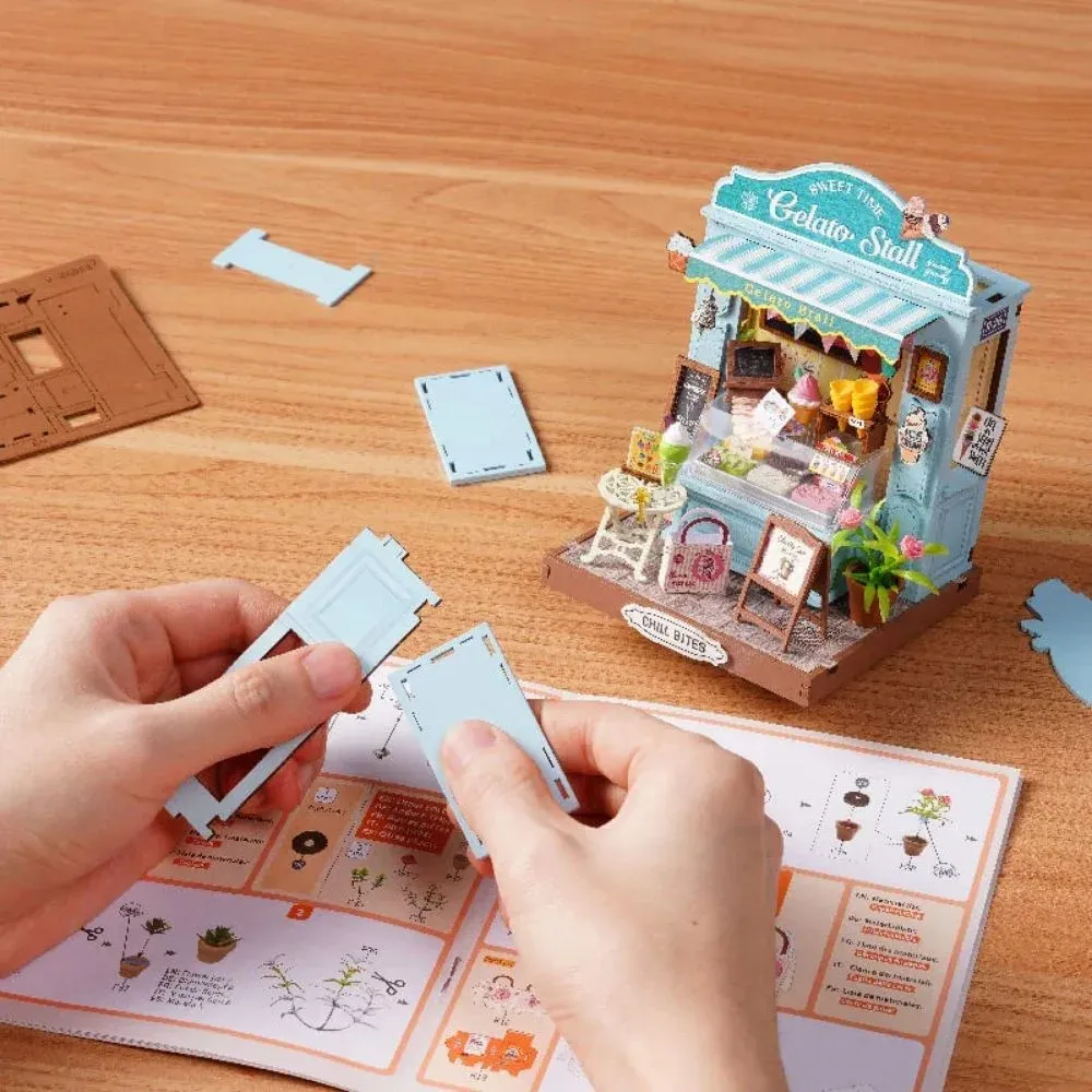 Puzzle 3D stand de glaces : vue 3