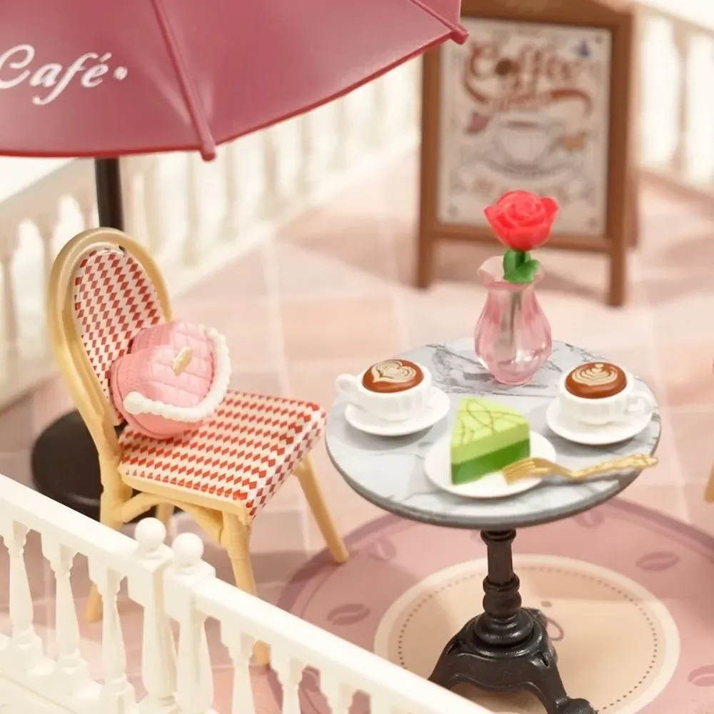 Maquette en bois terrasse de café chic : vue 3