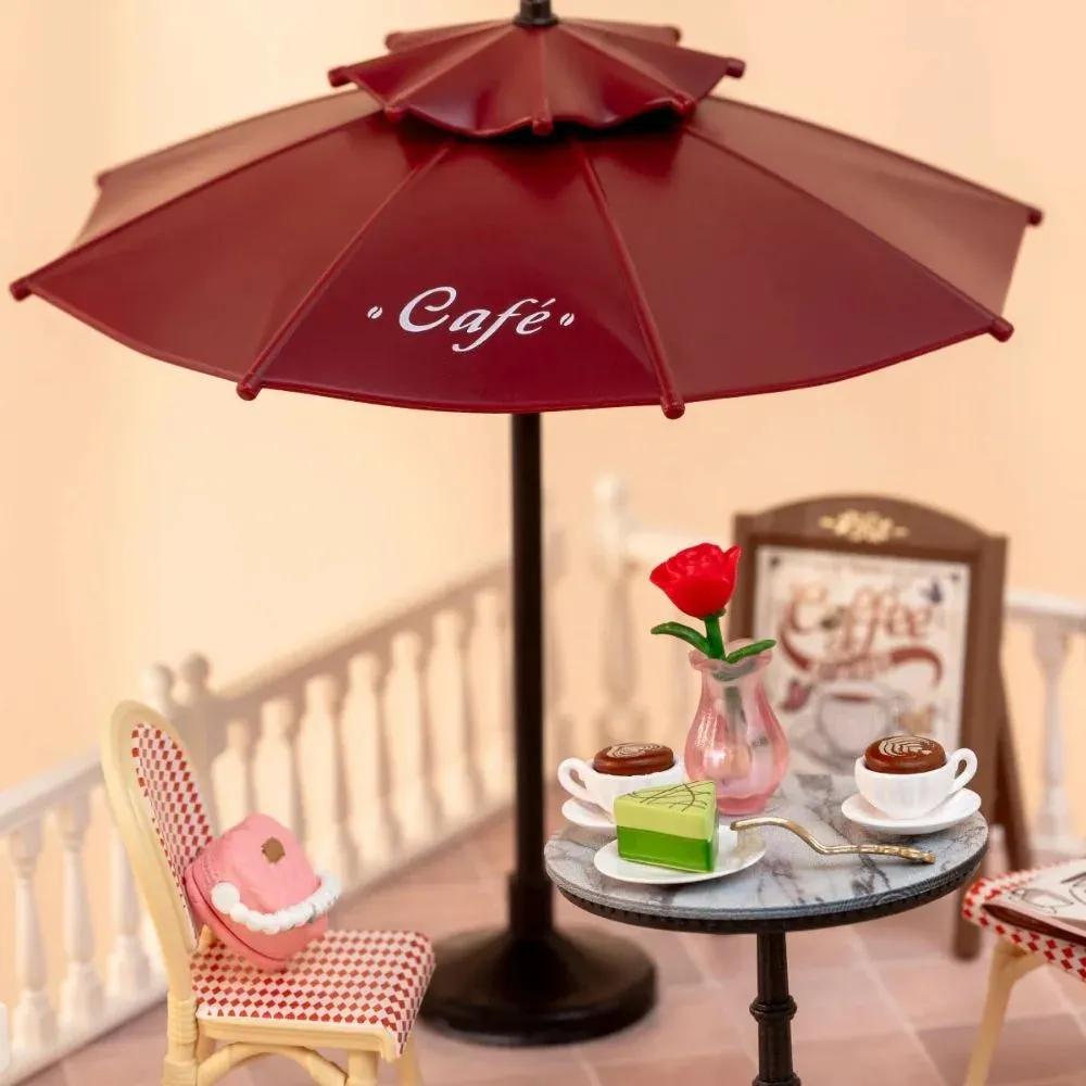 Maquette en bois terrasse de café chic : vue 4