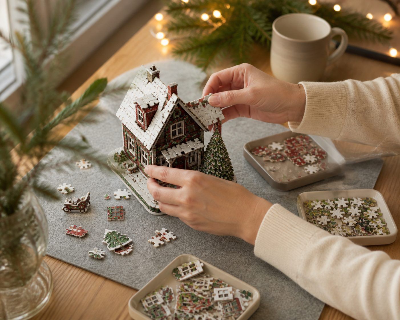 Comment monter un puzzle 3D de Noël sans abîmer les pièces ?