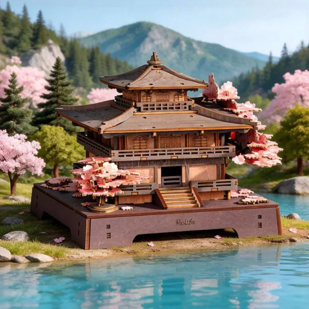 Puzzle 3D pavillon Sakura : vue 3
