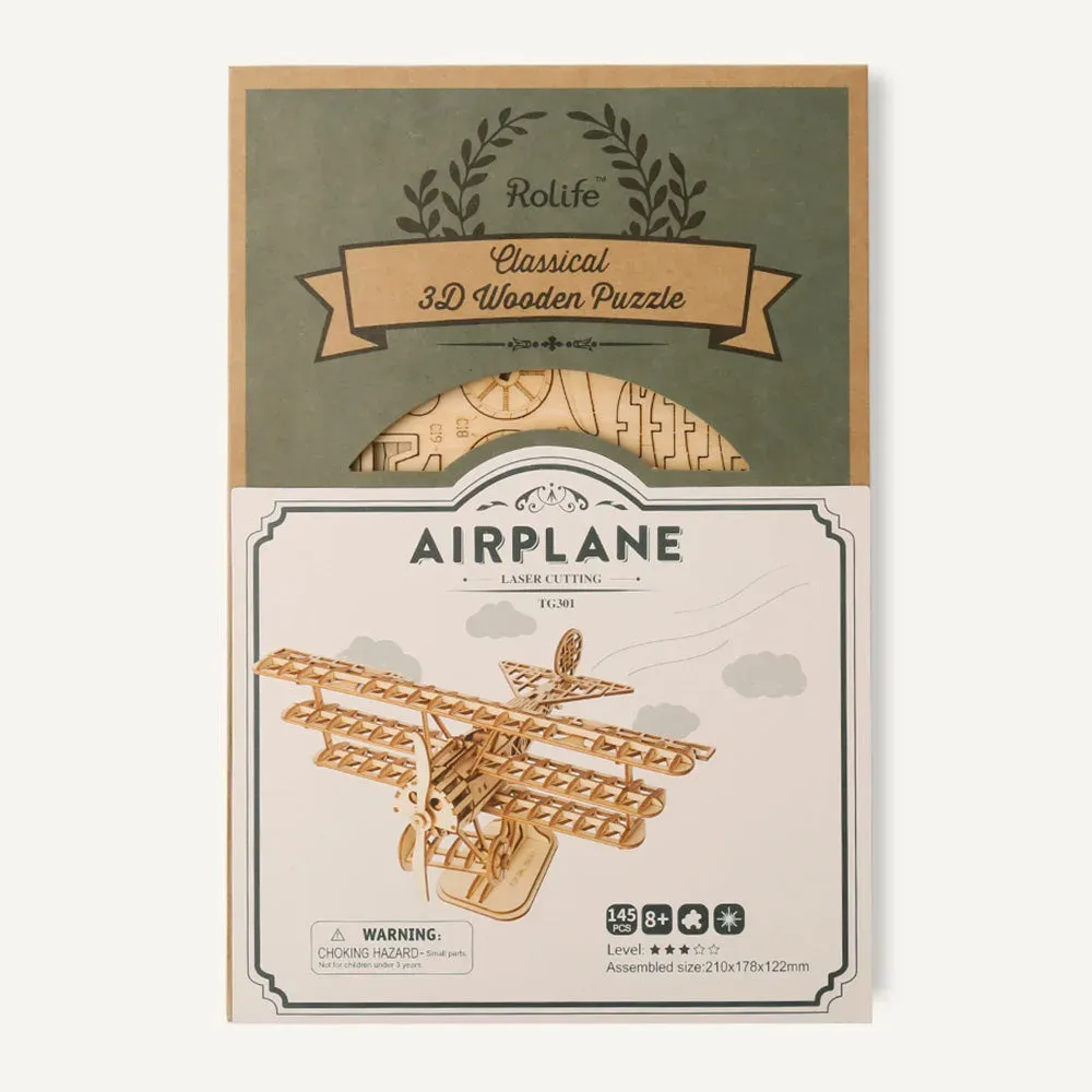 Puzzle 3D avion : vue 3