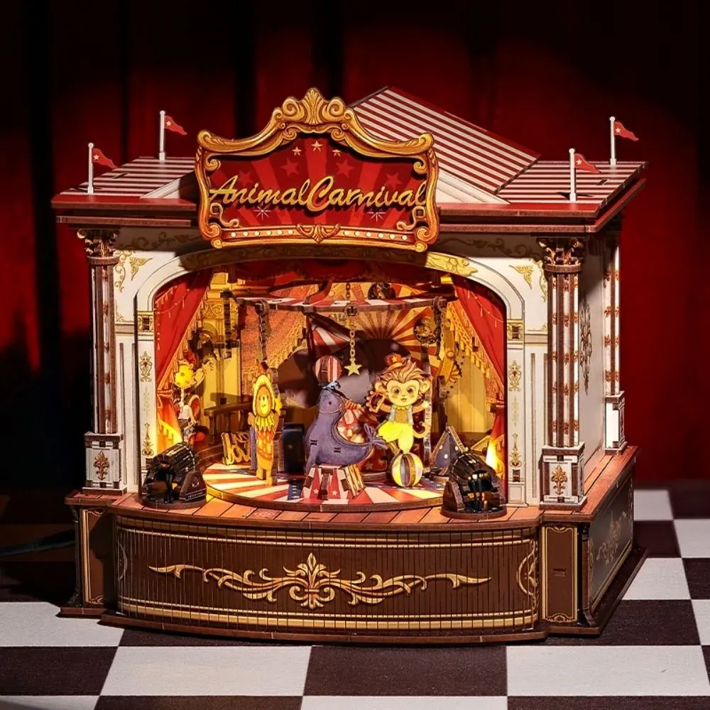 Puzzle 3D boîte à musique petit cirque : vue 3