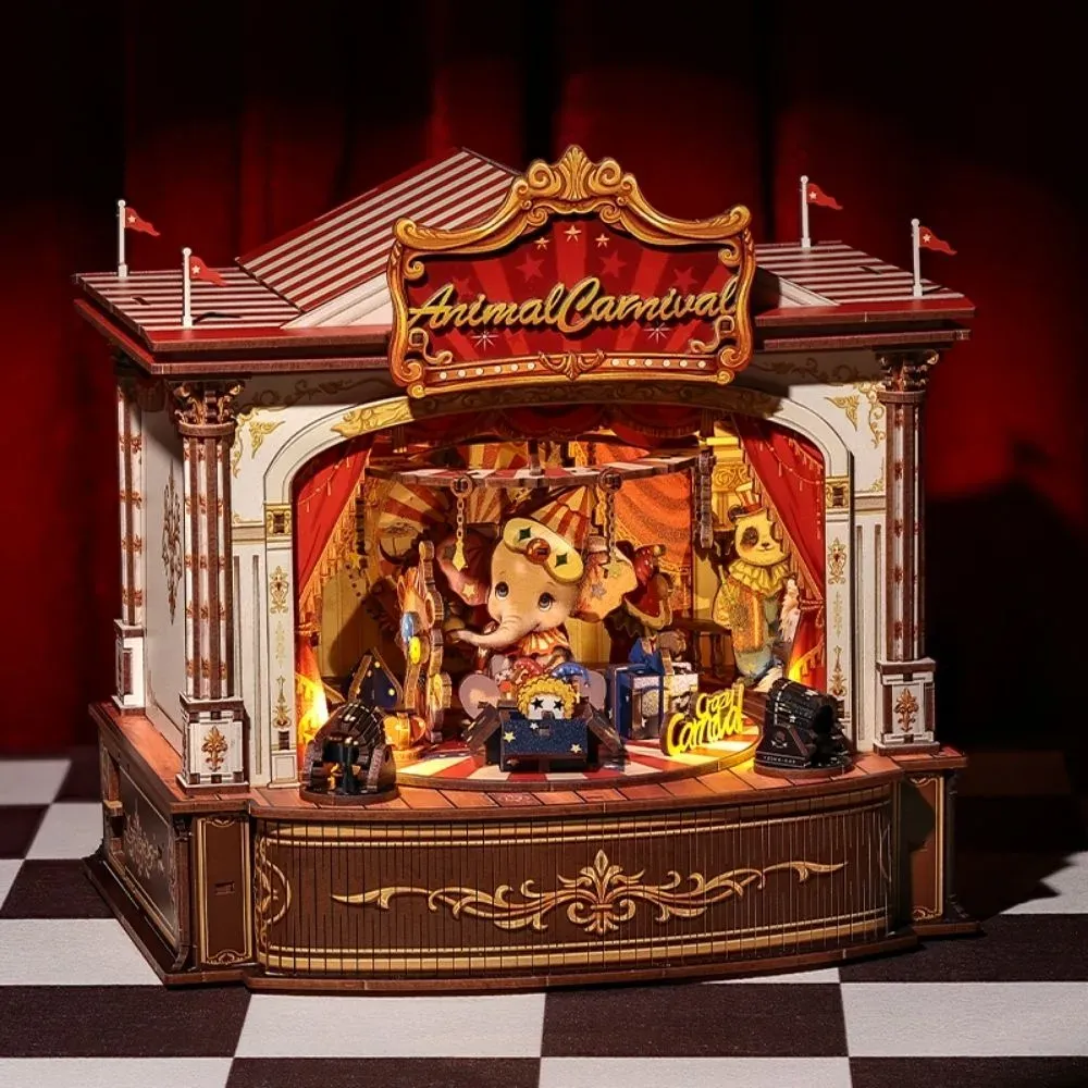 Puzzle 3D boîte à musique petit cirque : vue 4