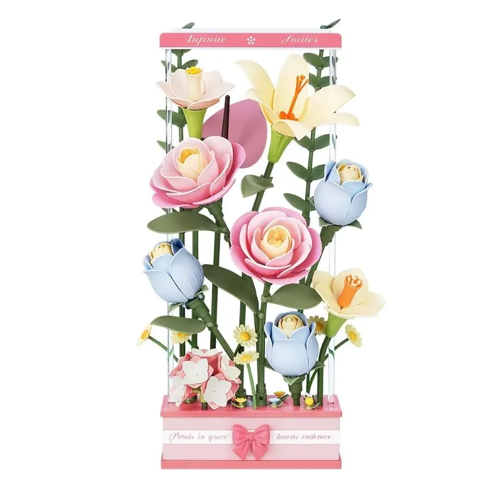 Puzzle 3D boîte de bouquet fleurissant : vue 2