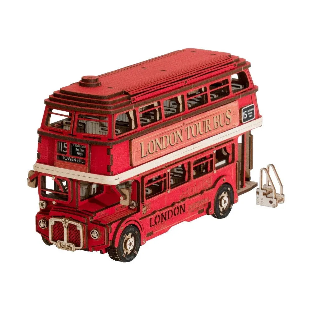 Puzzle 3D Bus touristique de Londres : vue 2