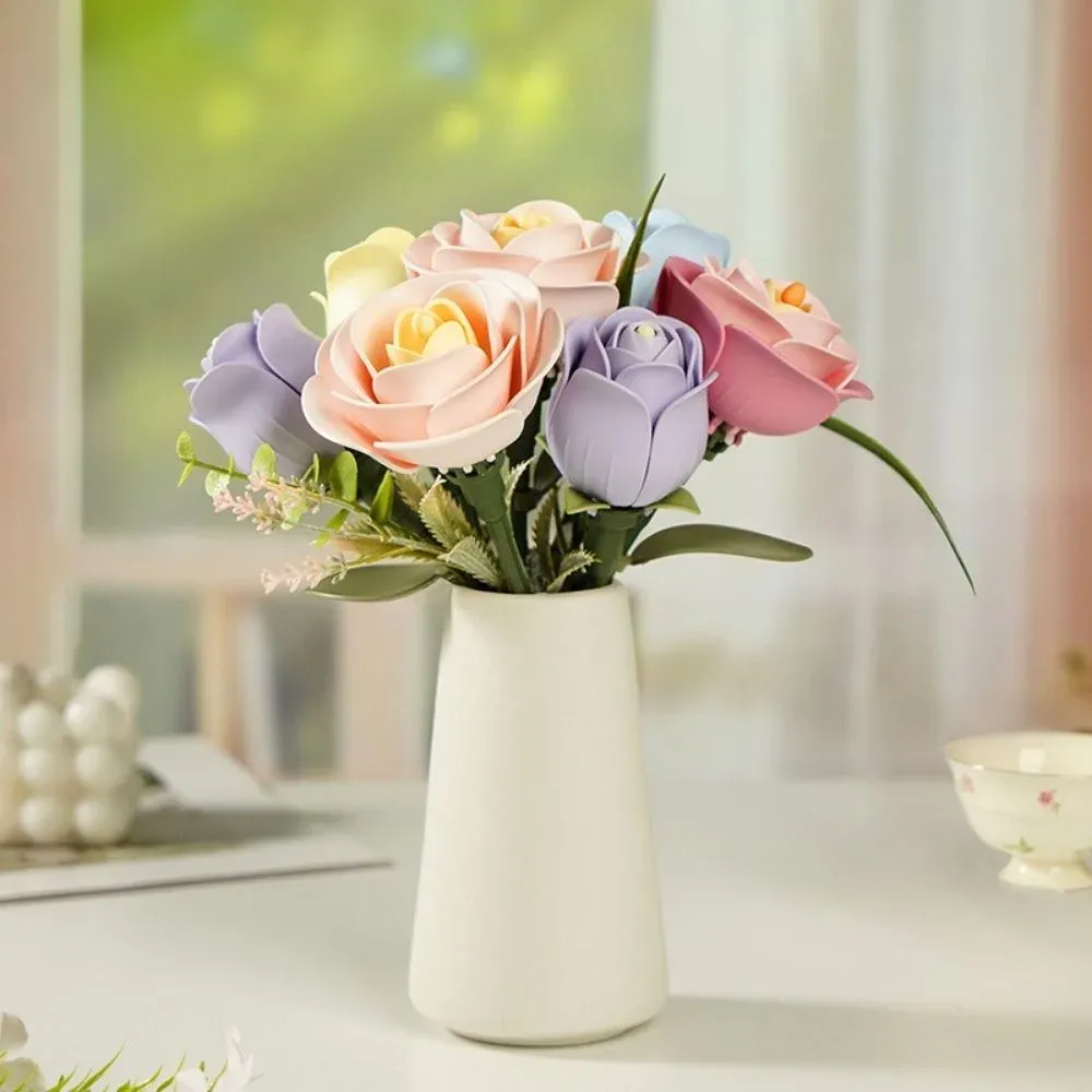 Puzzle 3D Camélia rose : vue 4