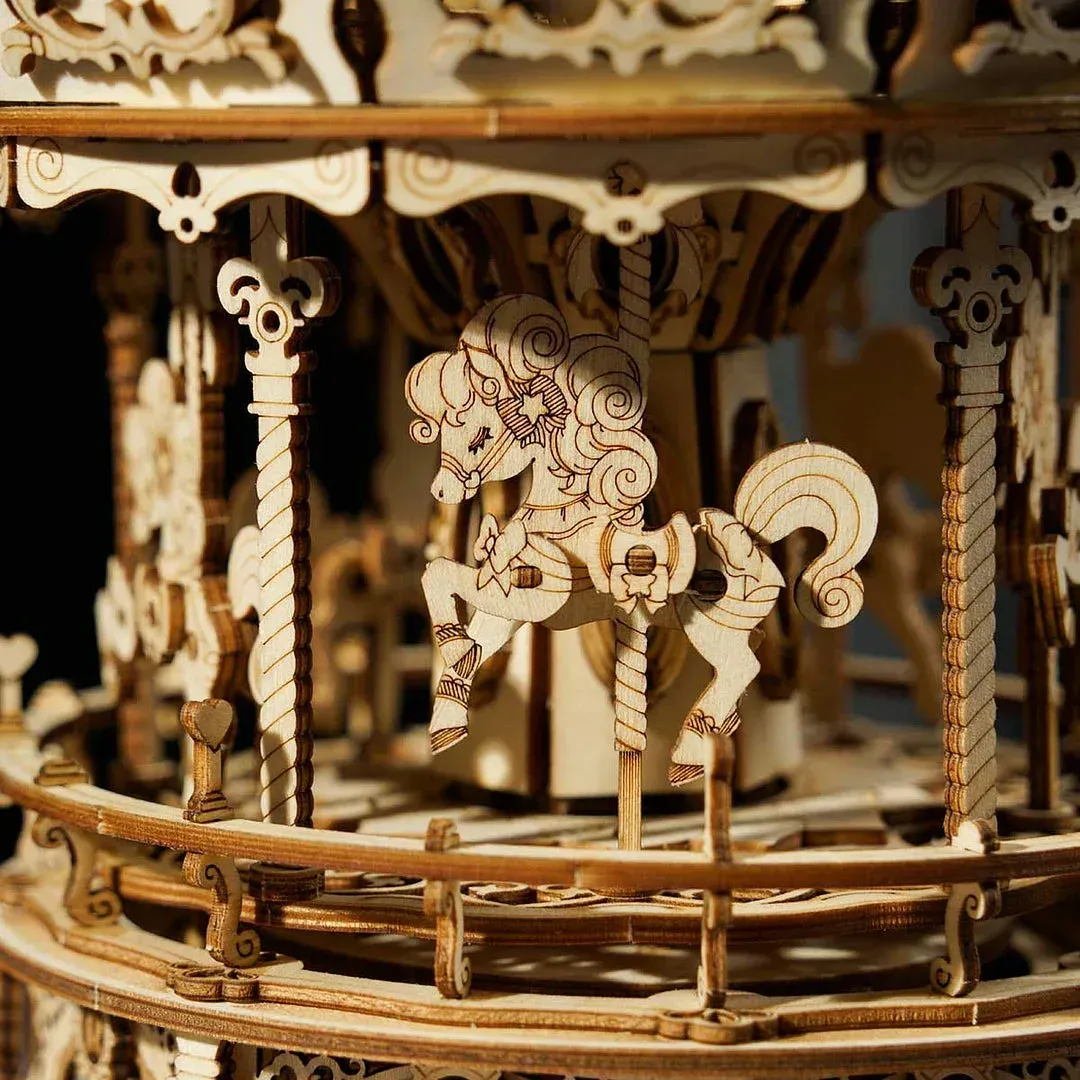 Puzzle 3D Carrousel romantique : vue 2