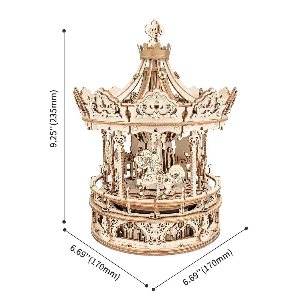 Puzzle 3D Carrousel romantique : vue 4