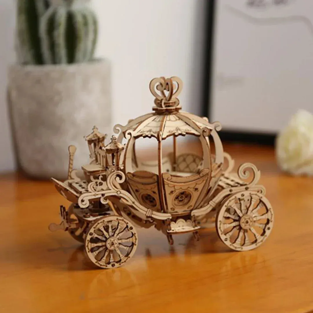 Puzzle 3D chariot à citrouille